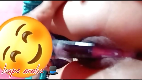 Busty amateur blonde is getting her pussy filled with dildo