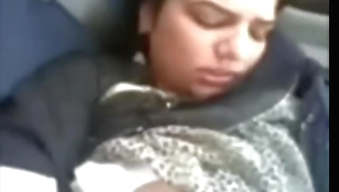 Big boobed brunette with huge tits is screwed by a guy in the car