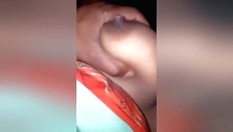 Indian chick with hairy pussy fucks herself in the village