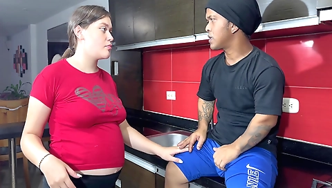 Indian big tits girl eats spicy food and eats too hard