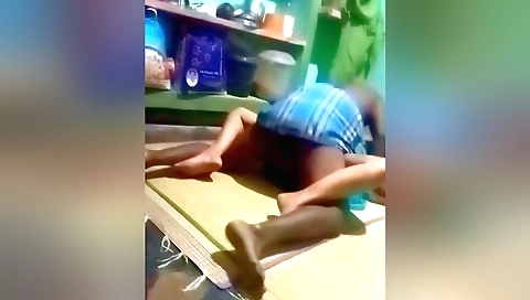 Indian chick with a sexy face is fucked by her hubby