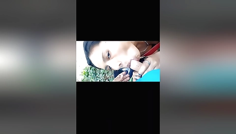 Amateur indian girl is showing her anus on the outdoor stage