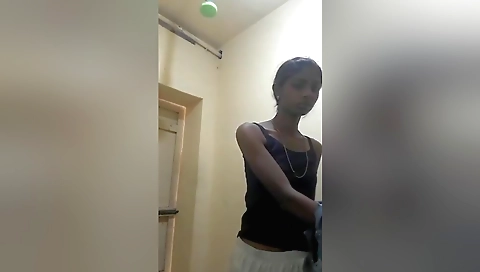 Indian amateur beauty with a tight body and small booty