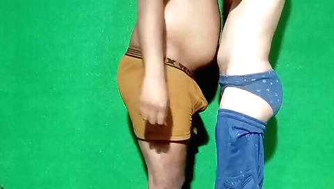 Indian girl takes off clothes and rides a black car
