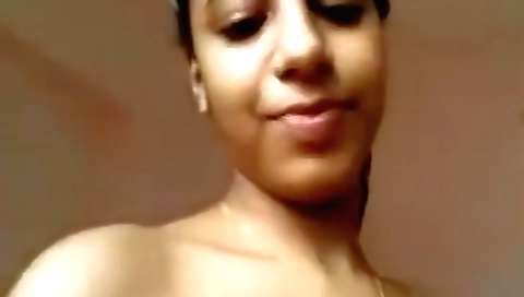 Busty Indian babe has a nice hairy pussy and a nice body