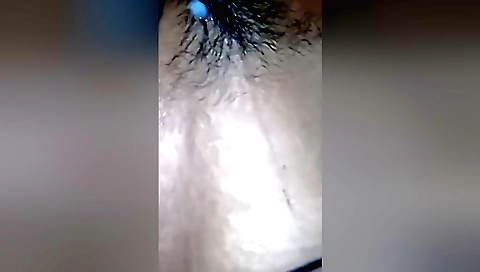 Indian woman with a hairy body is getting creampie