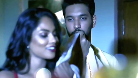 Indian babe with a sexy body in sexy lingerie is making out