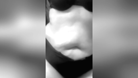Busty chick with a big booty fucks herself on webcam