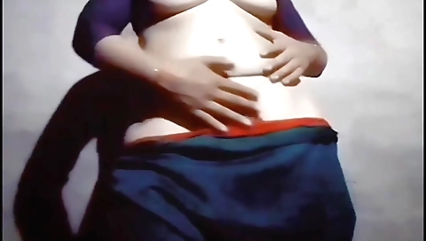 Indian chick with big natural tits is with her guy