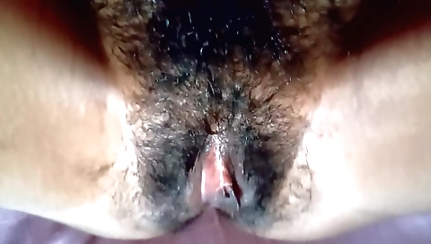 Indian hairy solo video of a horny chick with a big ass