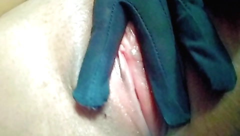Sexy amateur girl giving a big blow job on her own