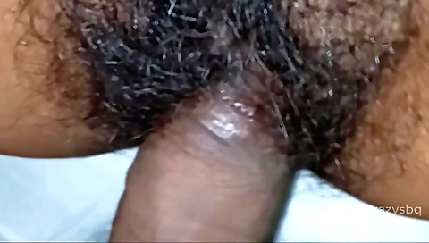 Indian girl with a hairy pussy gets fucked in her pussy