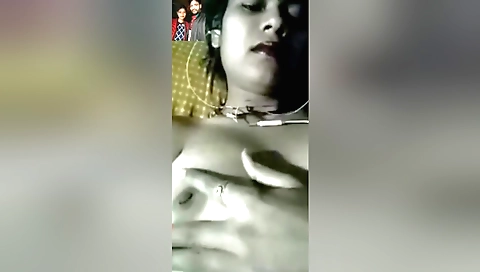 Indian girl wearing sexy panties and bra shows her body
