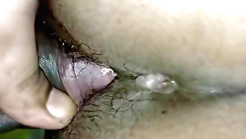 Indian amateur brunette gets her hairy pussy fucked