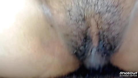 Hairy indian girl with hairy bush fucked in her pussy