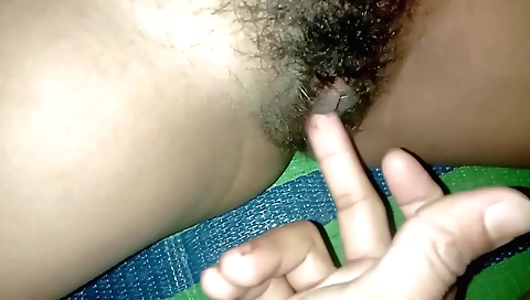 My hairy pussy got really wet as I was doing something hot