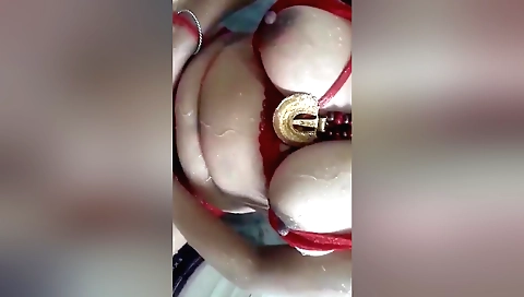 Indian bathroom solo girl with big natural boobs 18+