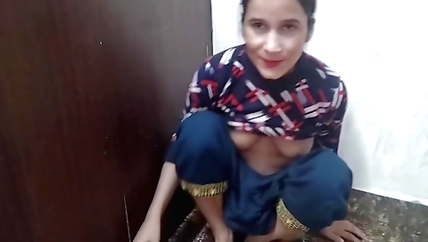Indian stepsister in her dress shows off her booty