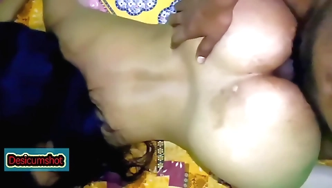 Sexy indian brunette getting her ass nailed on Valentine day