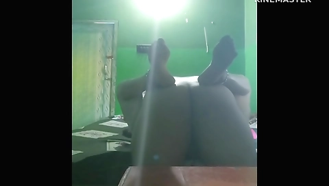 Brunette with big natural boobs fucked in webcam video