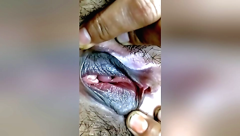 Indian teen gets her pussy fucked on the living room