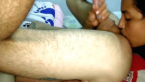 Indian amateur gets her ass licked and rimmed after sex