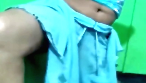 Indian beauty dances while the camera pans her body on screen