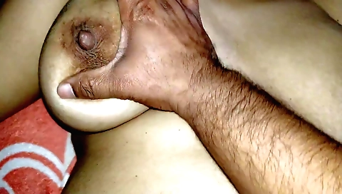 Indian teen with big boobs and small tits fucked by her stepbro