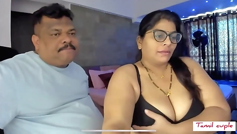 Webcam video of the amateur brunette with huge tits
