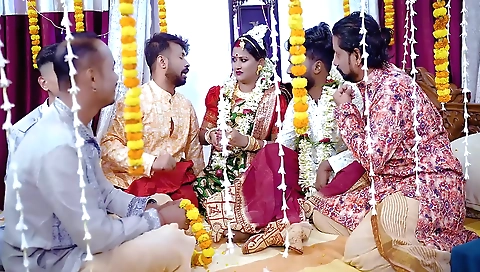 Indian gangbaw movie with five husbands and one milf