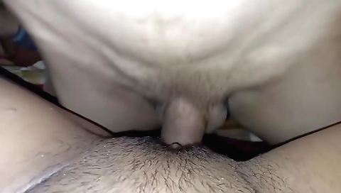 Indian girl with hairy body is doing blowjob and handjob