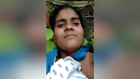 Hot brunette indian babe with big boobs 18+ outdoor