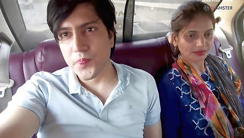 Indian chick gets fucked in her car and in her mouth