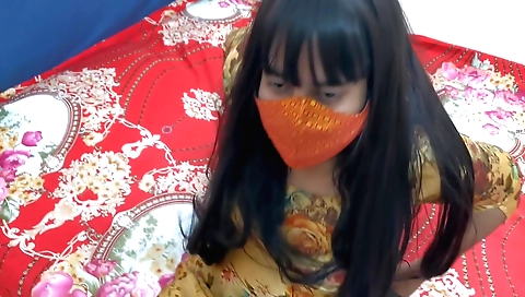 Hairy brunette fetish video with a hot hairy bushy cunt