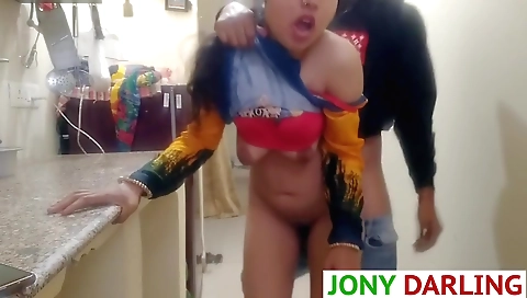 Indian brunette webcam video with me and my step mom