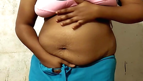 Big-boobied amateur lady in a sexy lingerie 18+ video