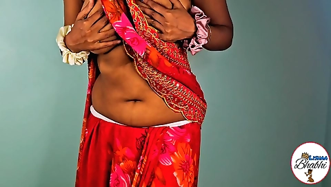 Indian naked dancer dancing in front of the camera