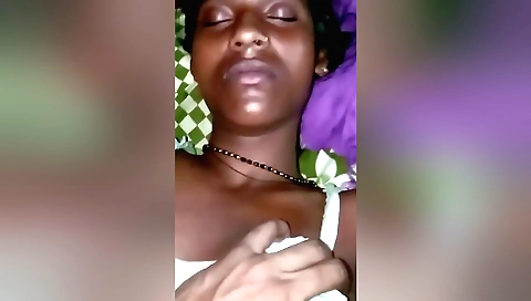 Hot brunette girl riding a cock in her sexy bedroom