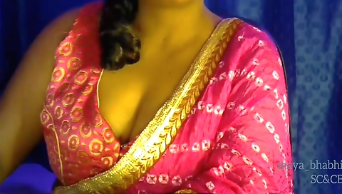 Indian bhabhi takes off her clothes in a solo movie