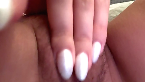 Hairy indian slut shows off her perfect pussy and gets off