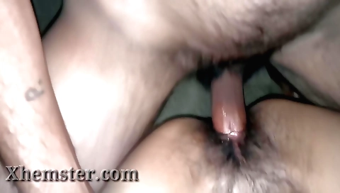 Hairy indian babe gets her pussy fucked in pov video