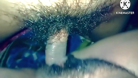 Indian hairy babe gets pounded hard in the bedroom