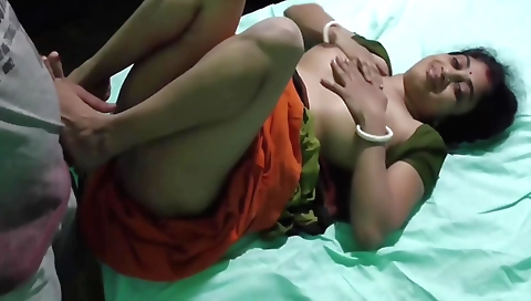 Indian aunt gets fucked hard on the webcam by her lover
