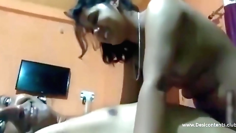 Indian brunette amateur babe getting fucked on webcam