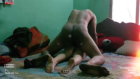 Chubby amateur girl with a round ass is riding a cock