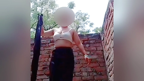 Horny indian solo female masturbates in her bedroom