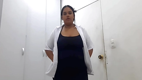 Big ass girl is fucked on the doctor's table by his boy