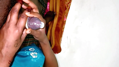 Indian amateur girl with a big booty is making her own video