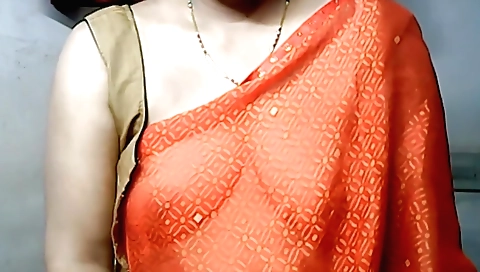 Indian girl is playing with a huge cock in the bed