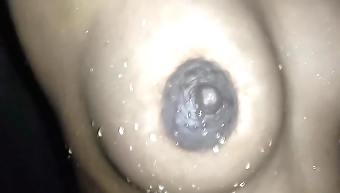 Solo female video showing a sexy dress in the bathroom